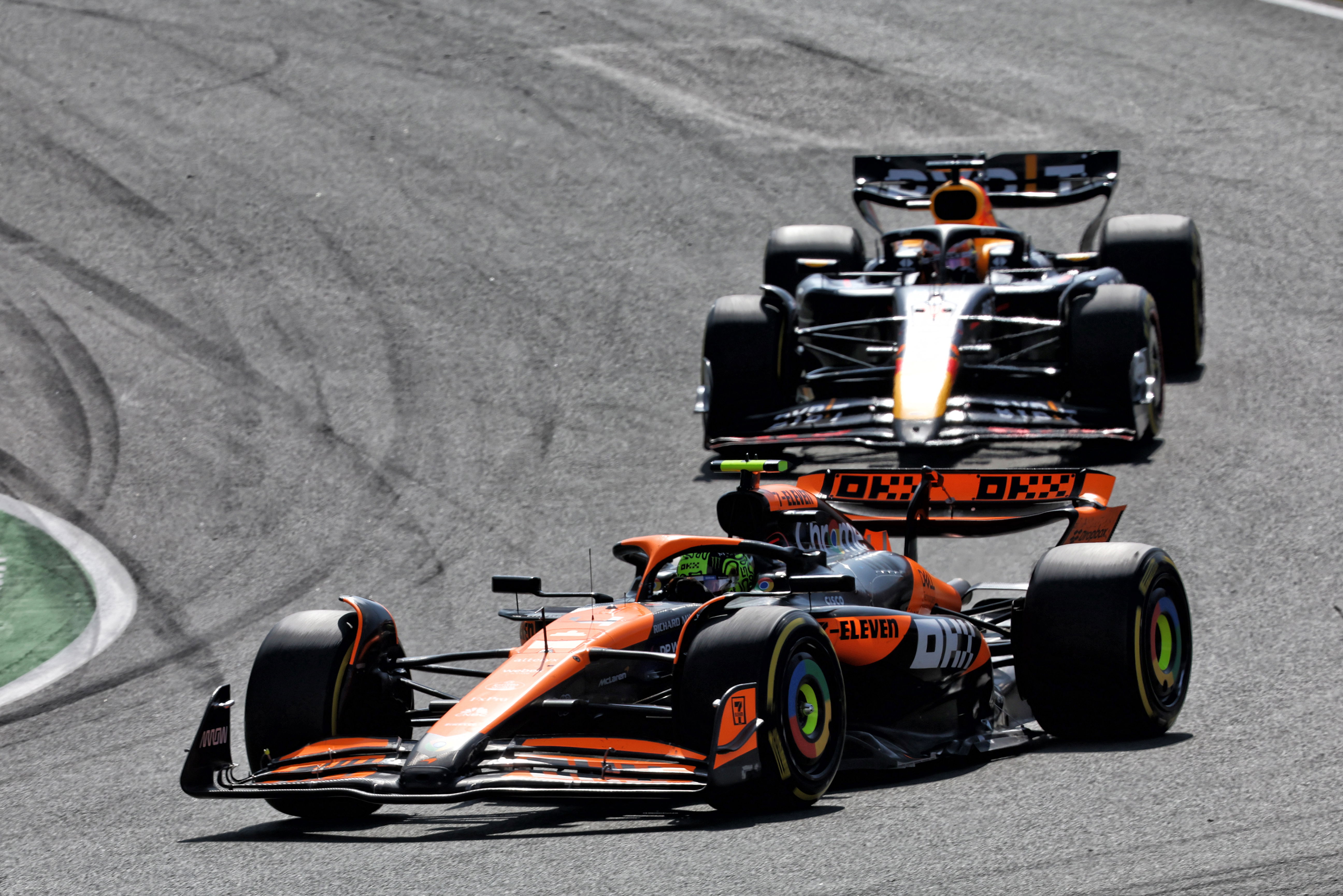 Norris Verstappen race Zandvoort