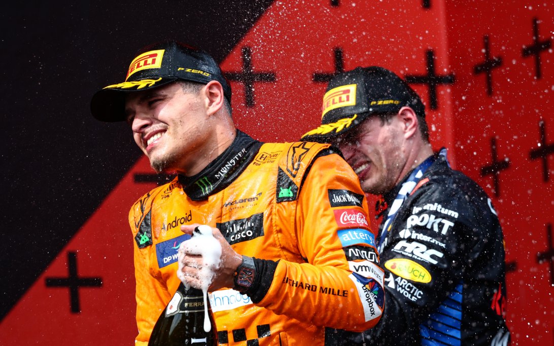 Norris Verstappen podium