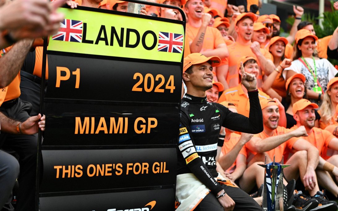 Norris party McLaren Miami