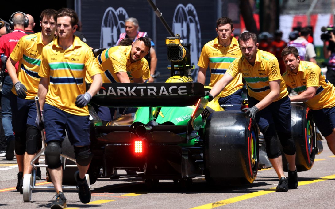 McLaren mechanics Monaco