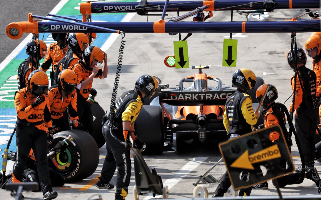 Norris pitstop Hungary
