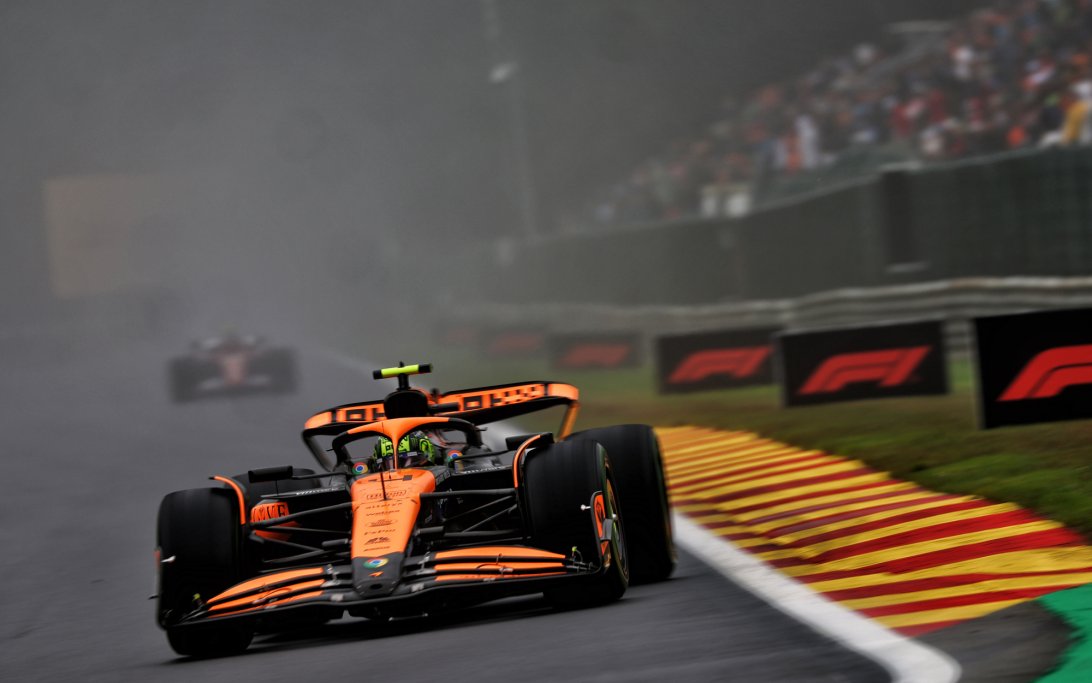 Norris wet Qualifying Belgium