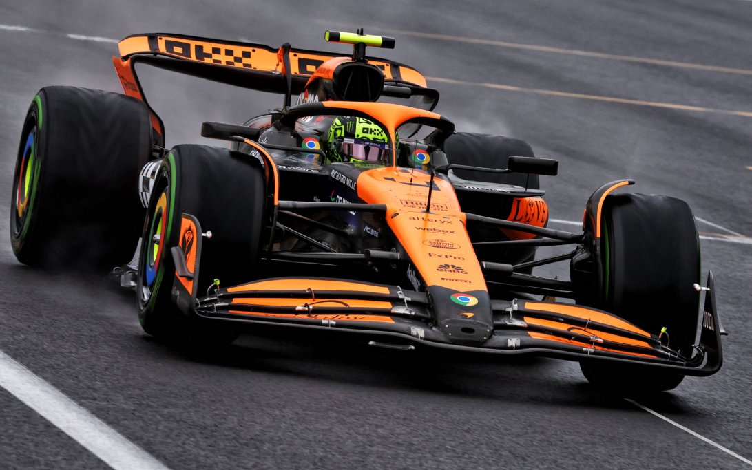 Norris wet Qualifying Belgium