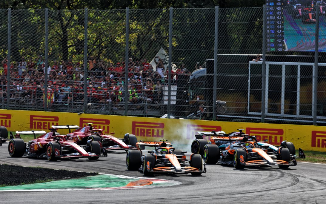 Norris Piastri race start Monza