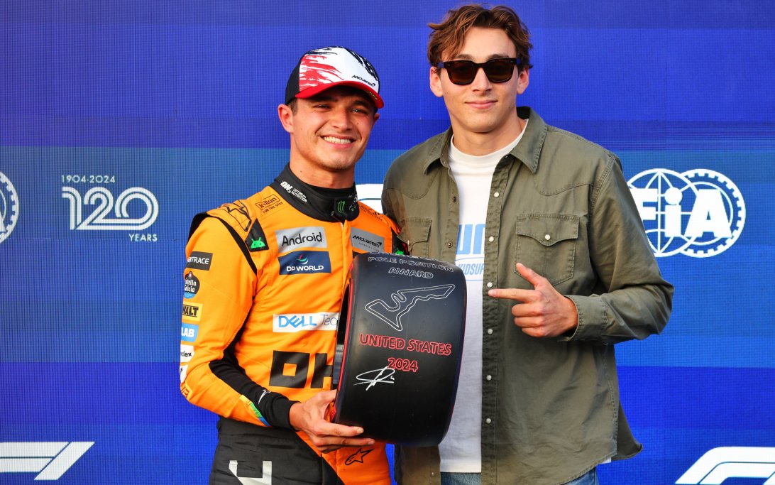 Norris pole Duplantis qualifying Austin