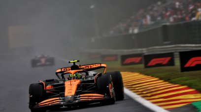 Norris wet Qualifying Belgium