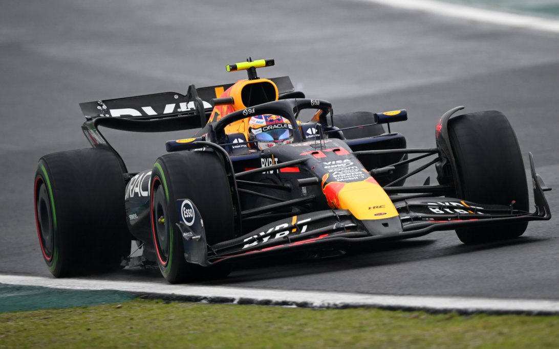 Perez wet Brazil race