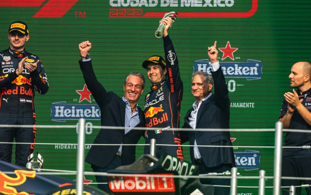Perez Carlos Slim podium Mexico 2022