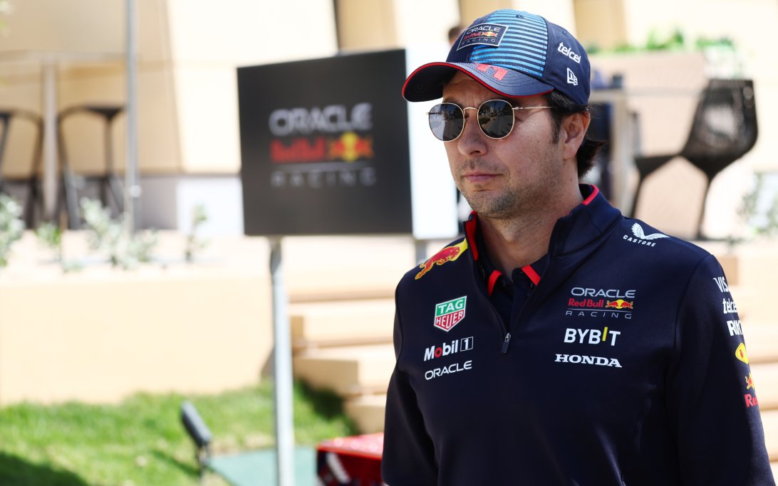 Perez Bahrain paddock Friday