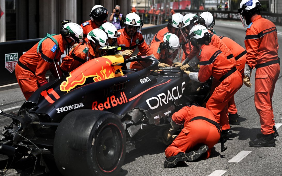 Perez crash Monaco