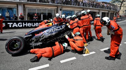 Perez crash Monaco
