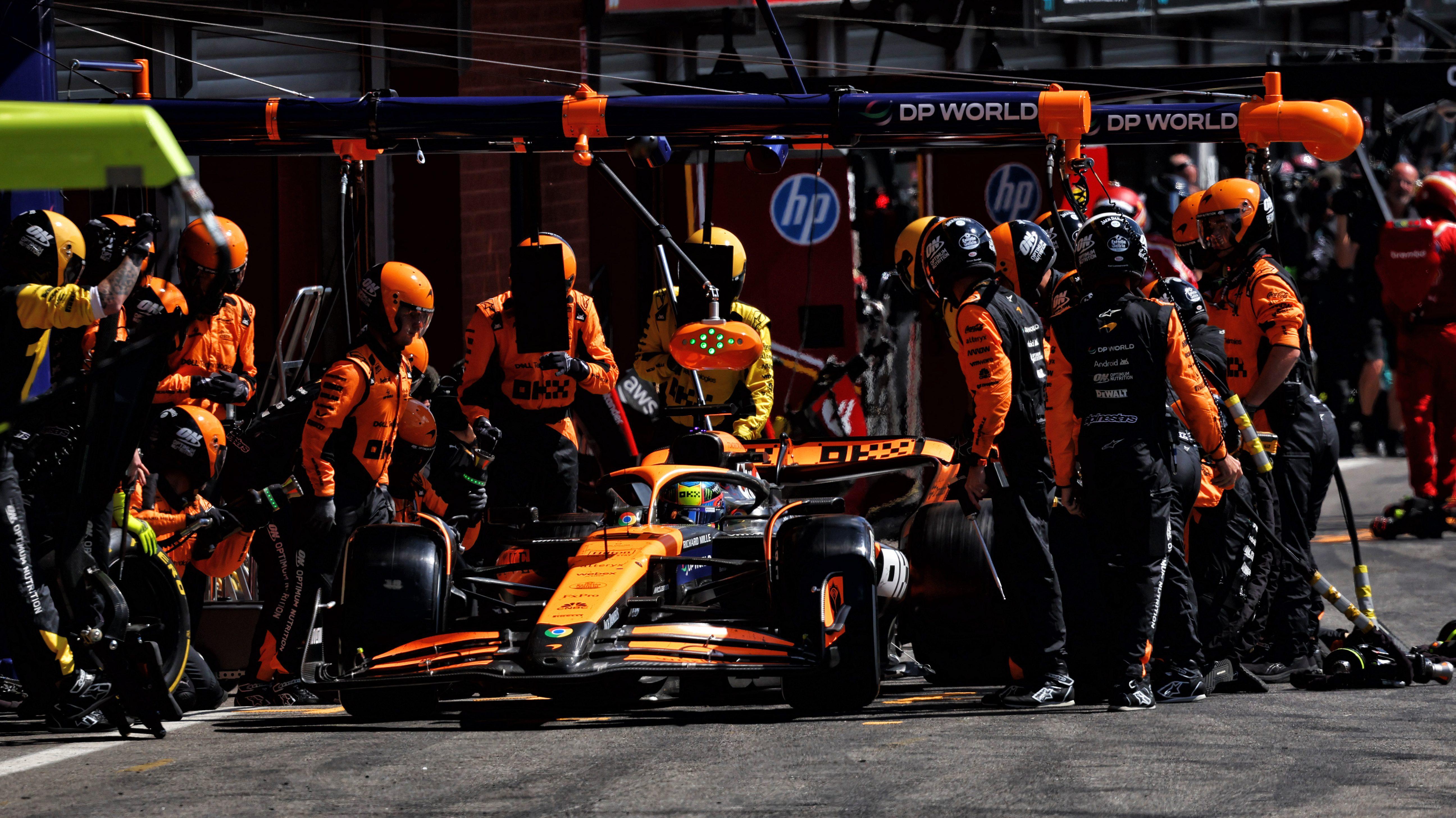 Piastri pitstop GP Belgium