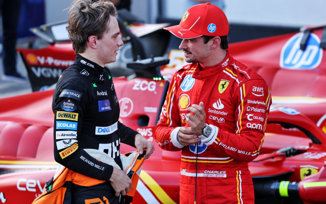 Piastri Leclerc Baku