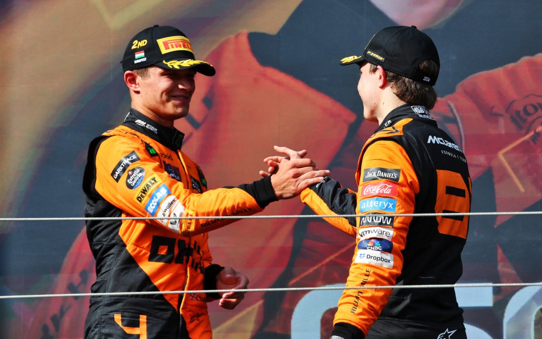 Piastri Norris race Hungary