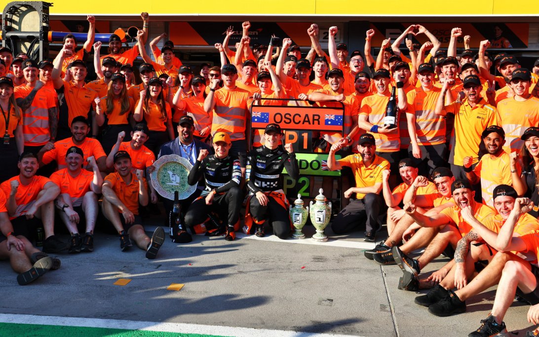 Piastri Norris McLaren 1-2 Hungary