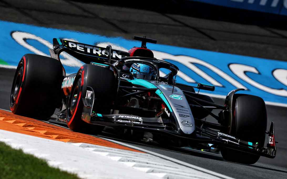 Russell dry FP1 Zandvoort