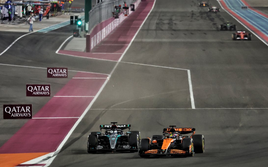 Russell Piastri Qatar sprint