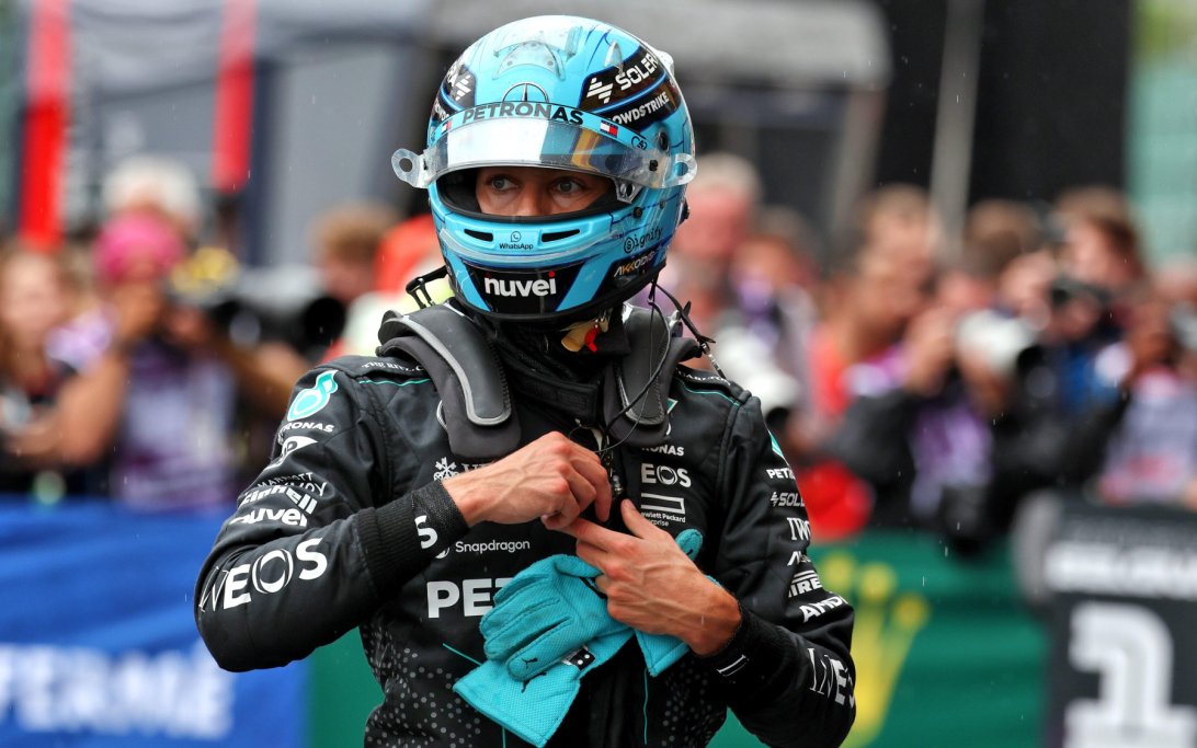 Russell qualifying Belgium