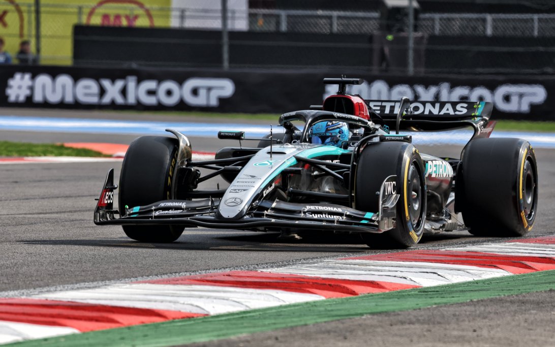 Russell qualifying Mexico