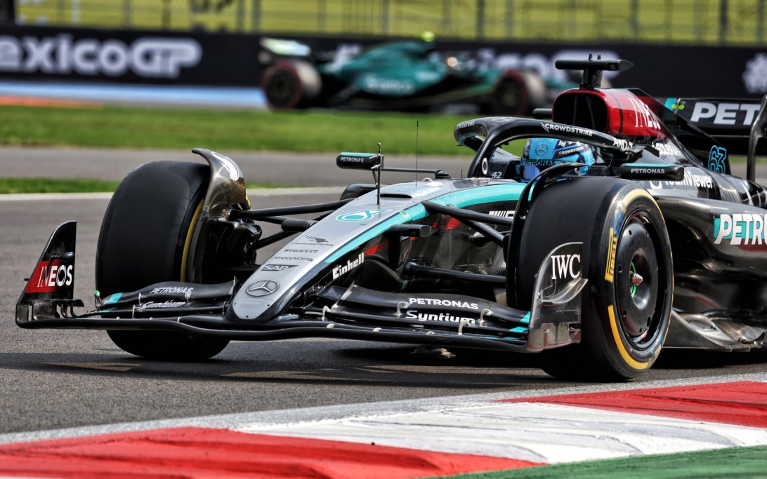 Russell qualifying Mexico