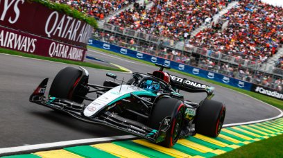 Russell qualifying Canada