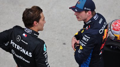 Verstappen Russell race Canada