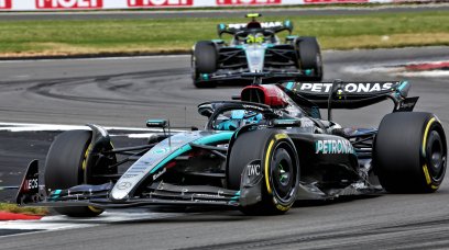 Russell race Silverstone