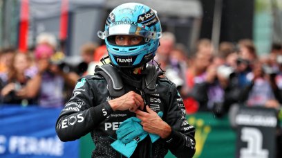 Russell qualifying Belgium