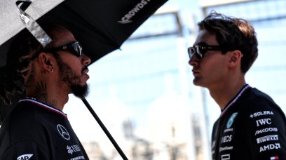 Russell Hamilton race day Austin