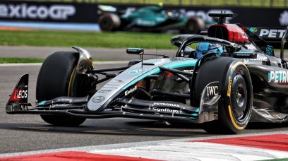 Russell qualifying Mexico