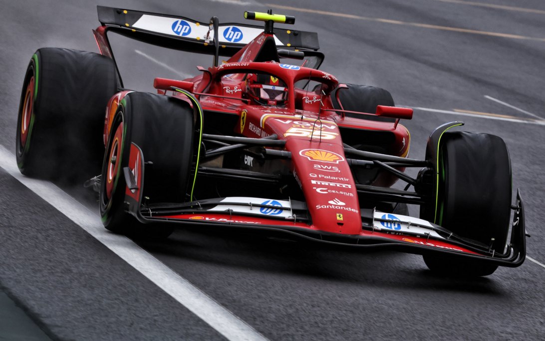 Sainz wet Qualifying Belgium