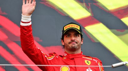Sainz podium Japan