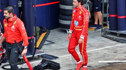 Sainz wet Brazil crash