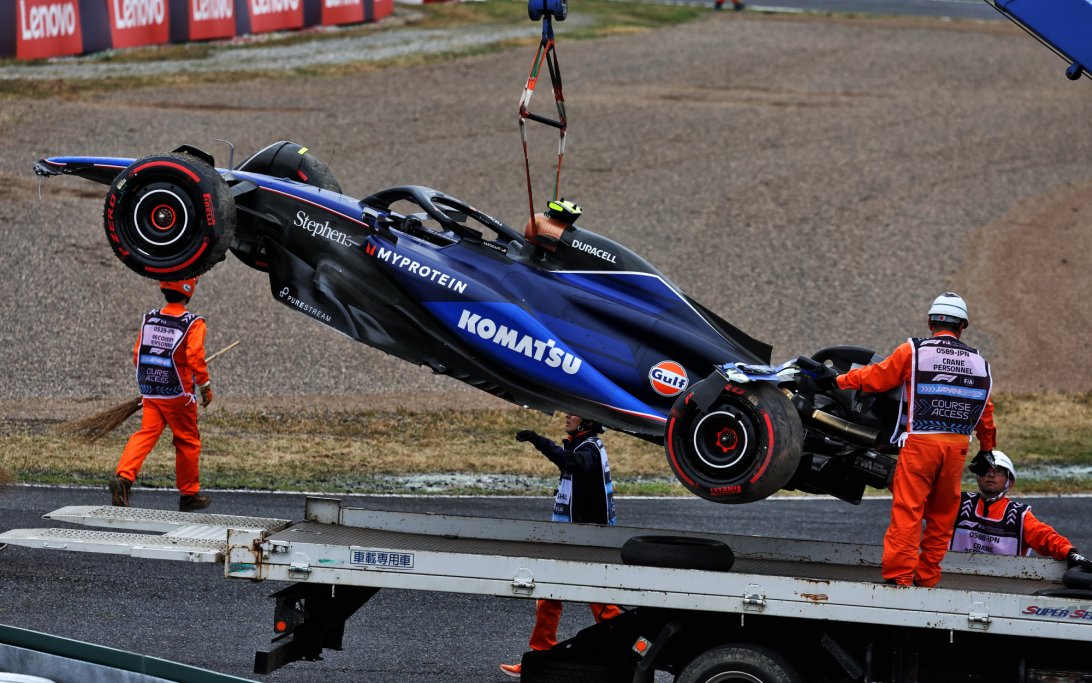 Sargeant Japan FP1 crash