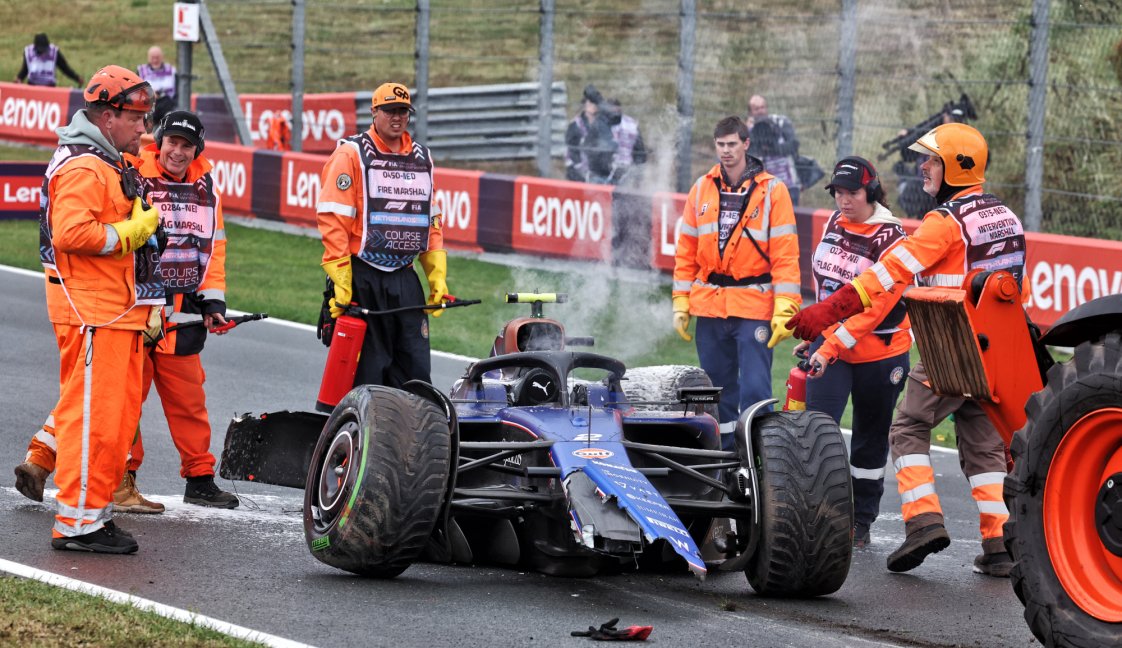 Sargeant crash FP3 Zandvoort