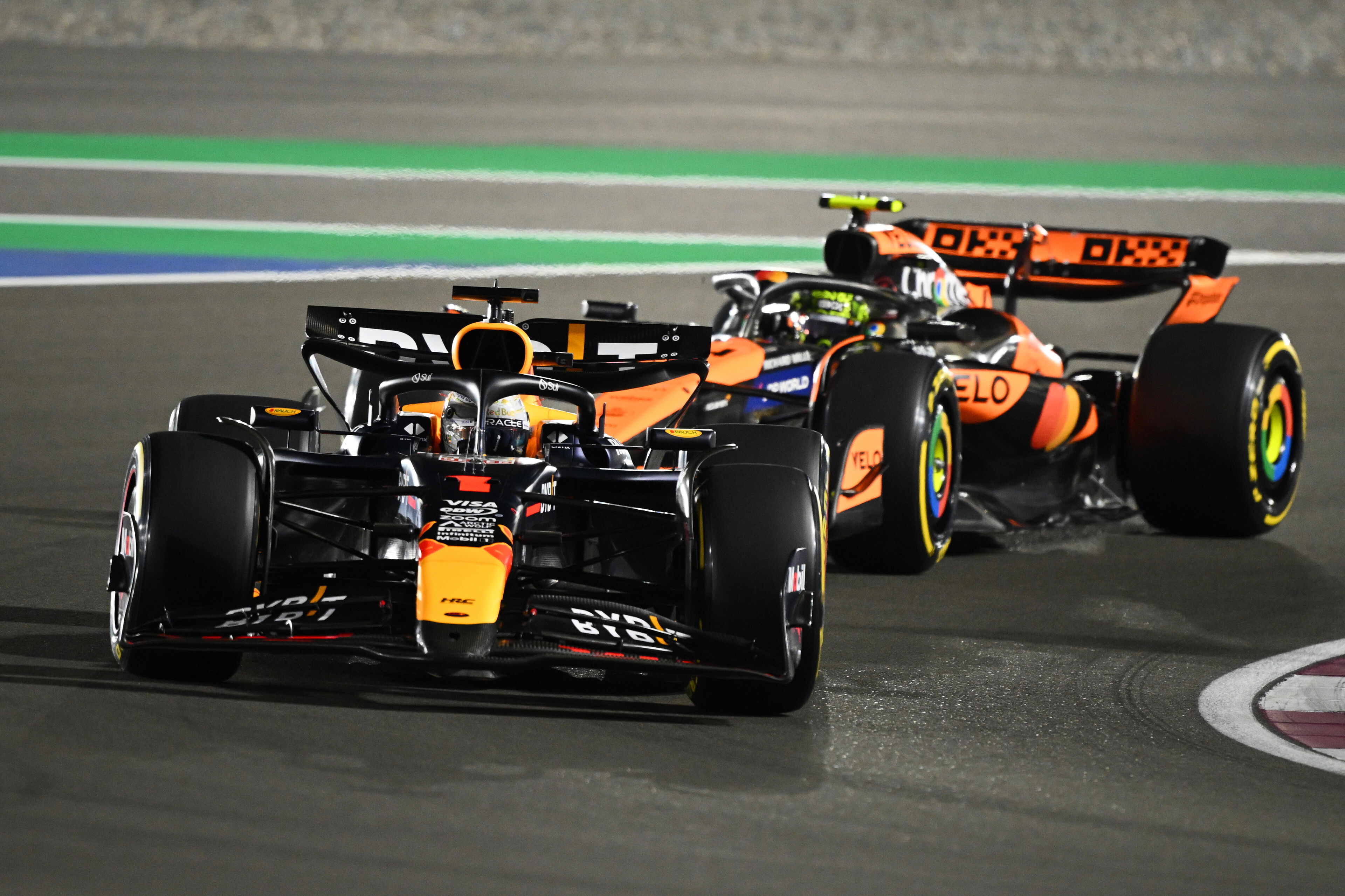 Verstappen Norris Qatar race