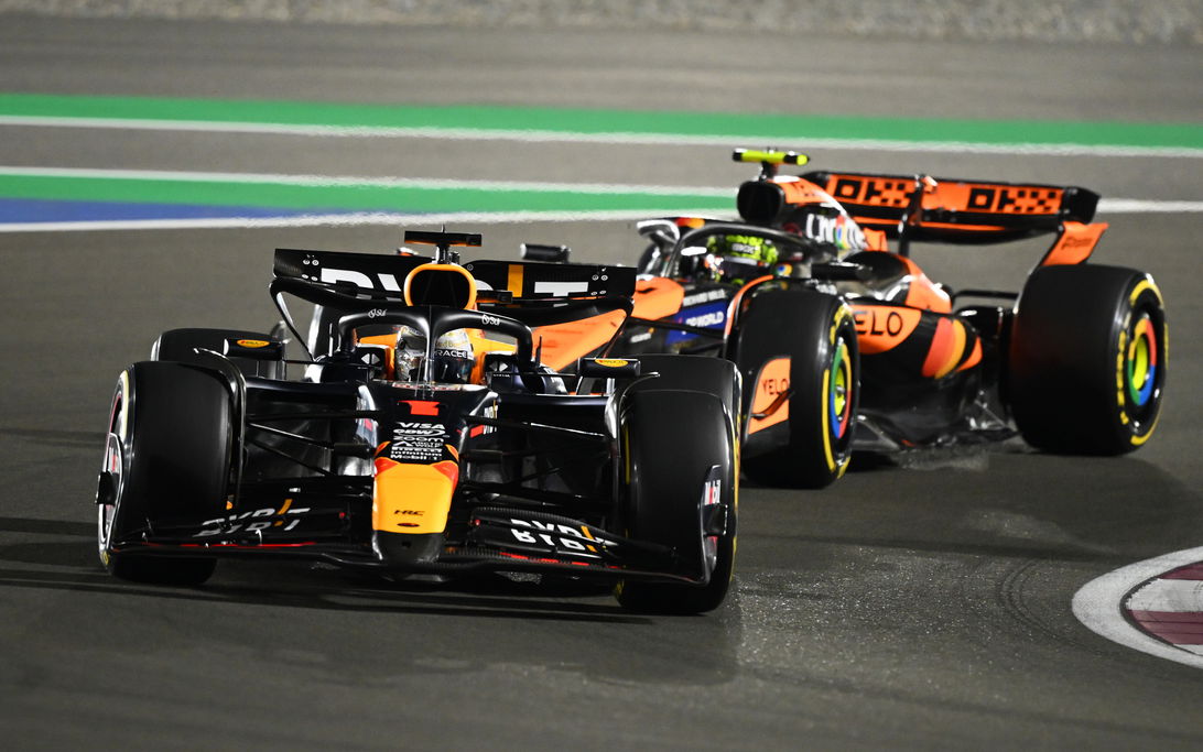 Verstappen Norris Qatar race