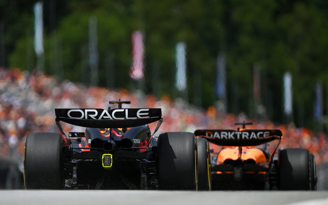 Verstappen trails Mc Laren Austria practice