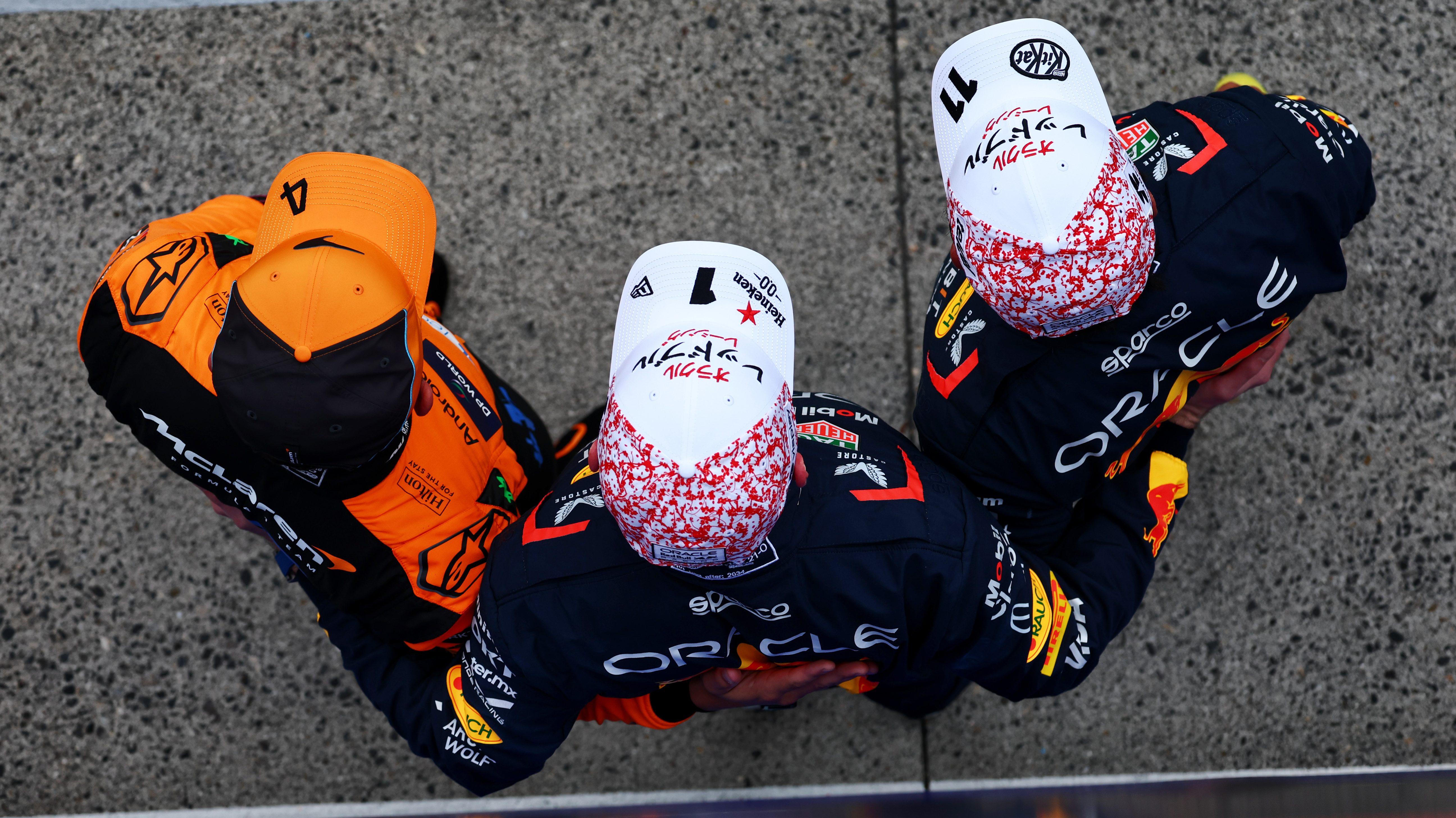 Verstappen Perez Norris