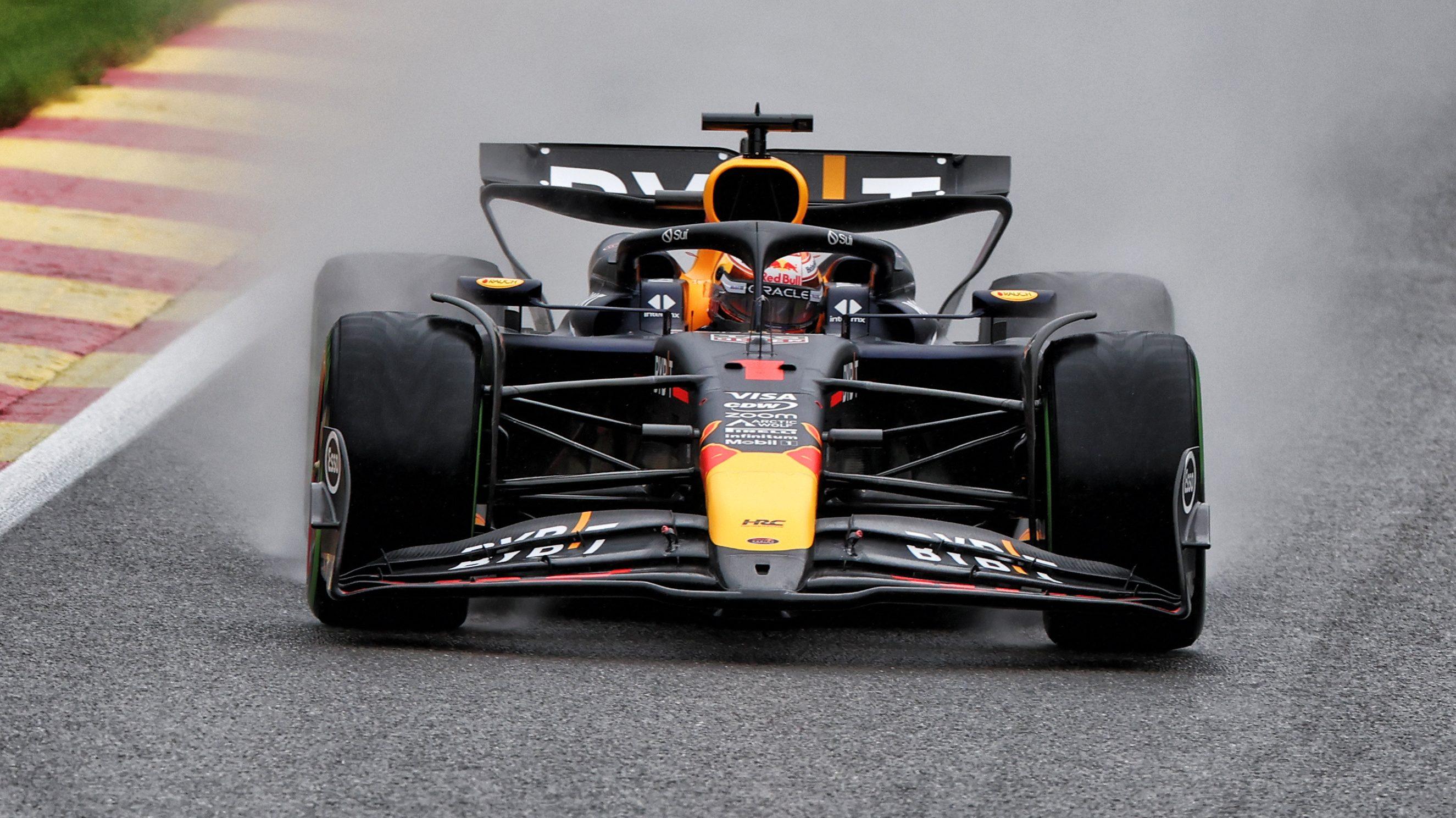 Verstappen FP3 Belgium wet