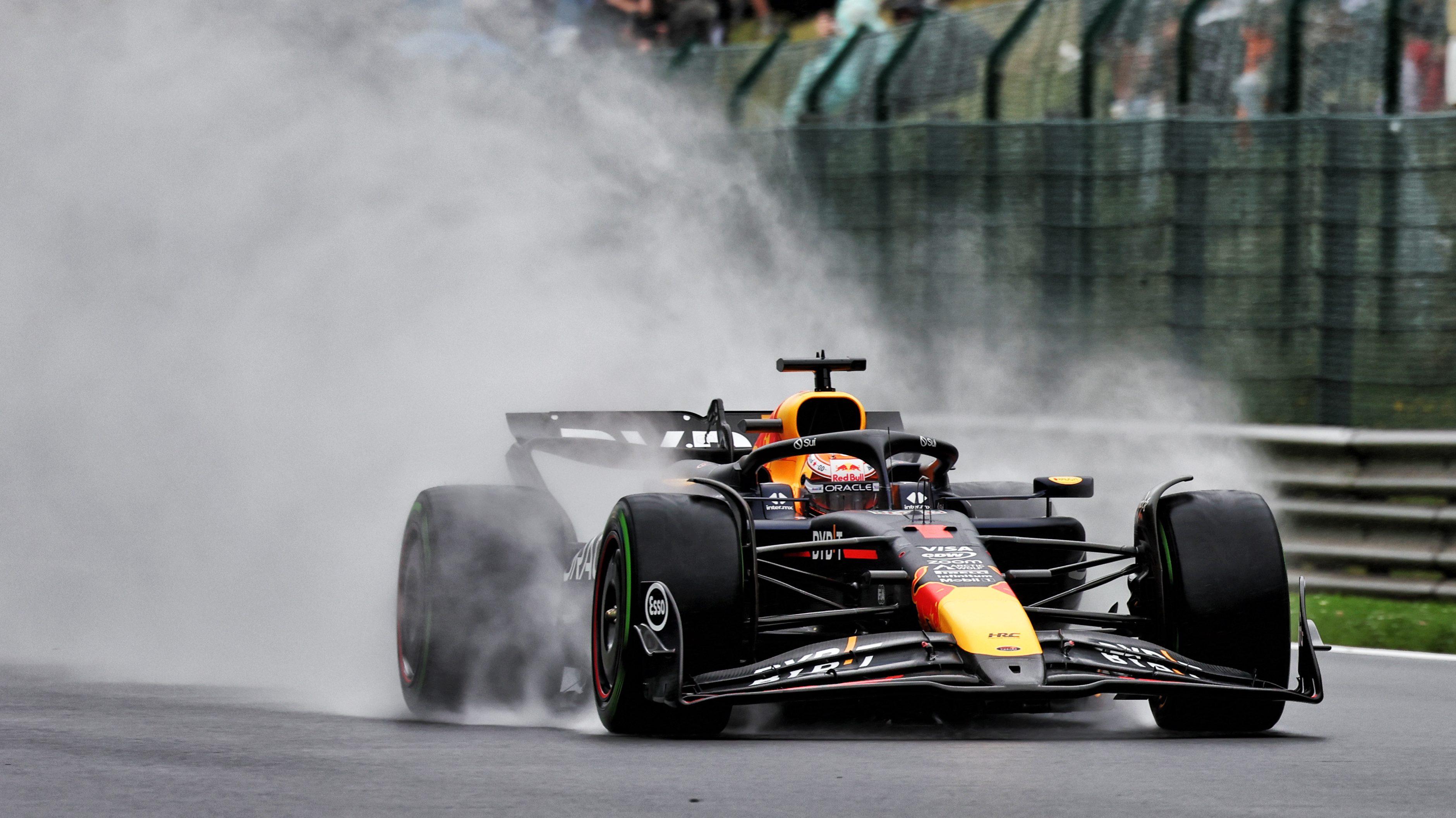 Verstappen FP3 Belgium wet