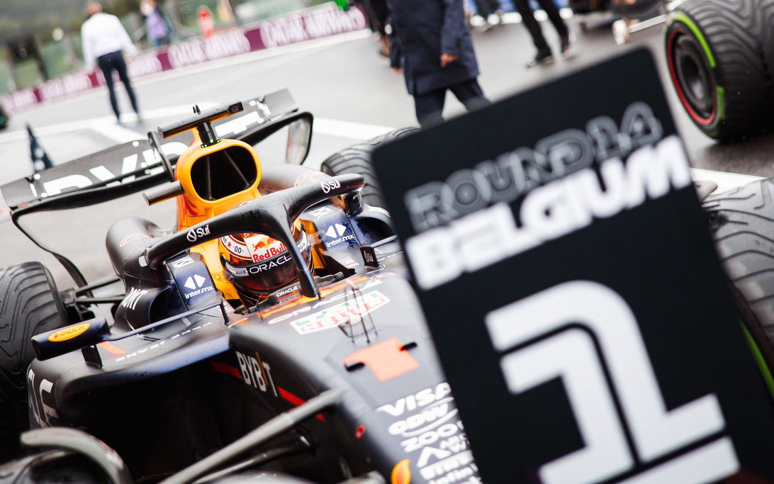 Verstappen wet qualifying Belgium