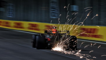 Samenvatting tweede training Singapore: Verstappen komt flink tekort