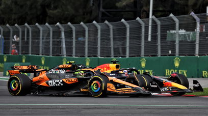 Verstappen Norris race Mexico