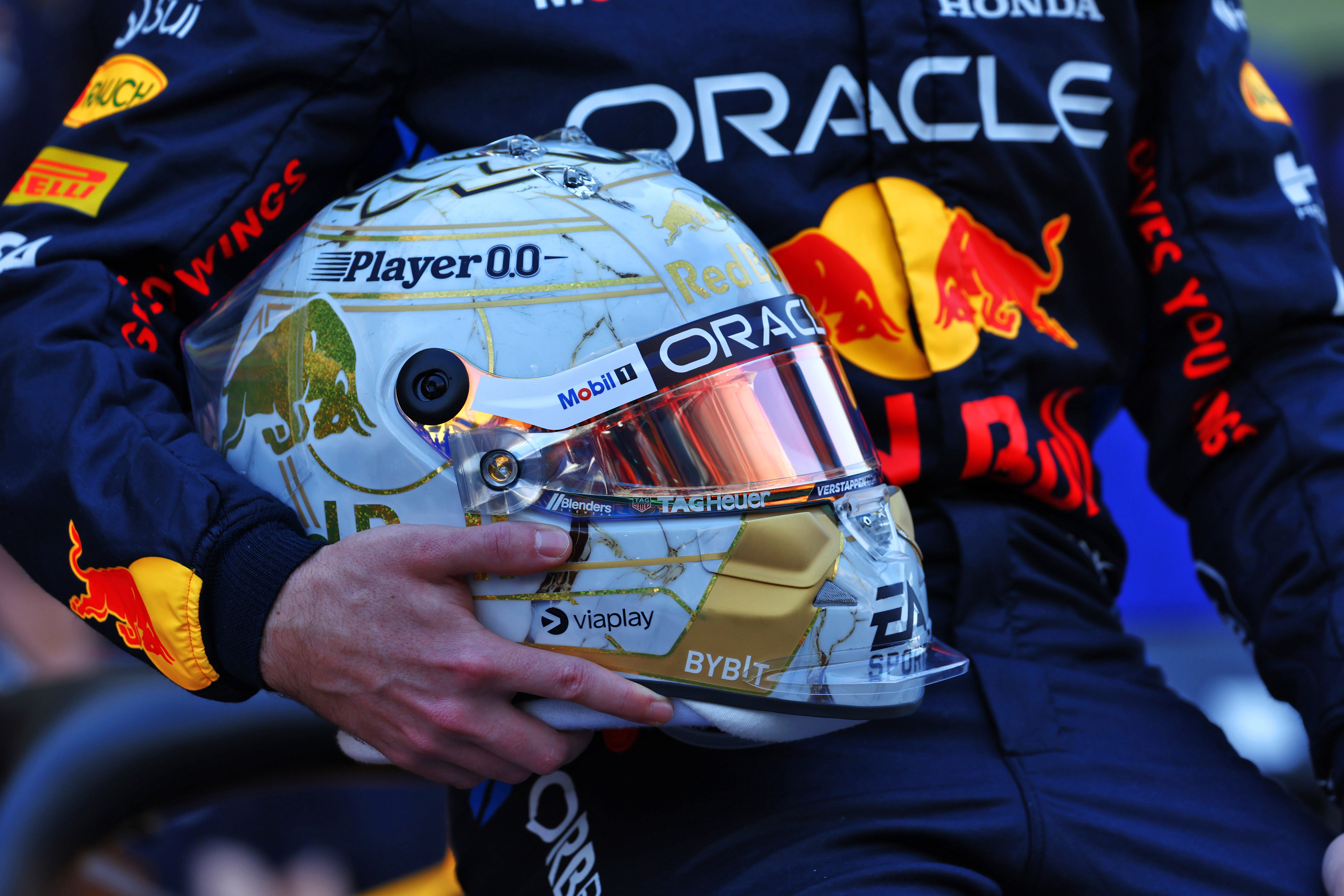 Verstappen champion helmet Abu Dhabi