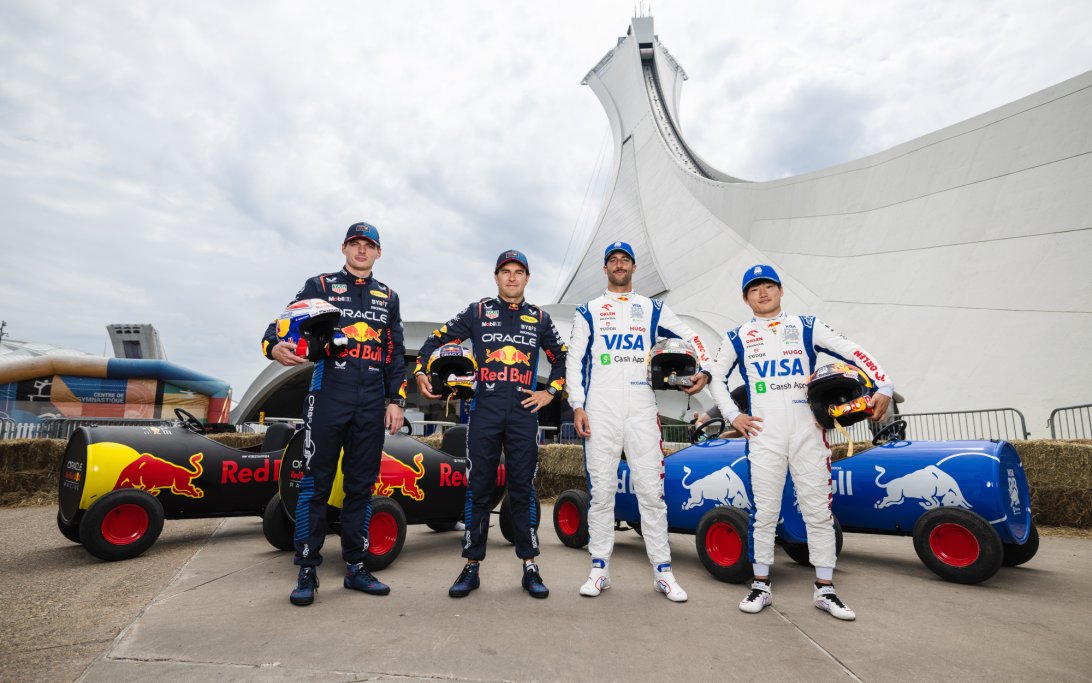 Max Verstappen Sergio Perez Daniel Riccardo and Yuki Tsunoda Canada