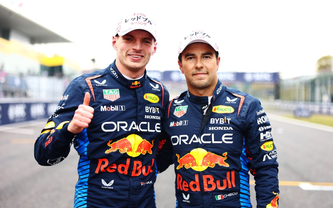 Verstappen Perez Japan