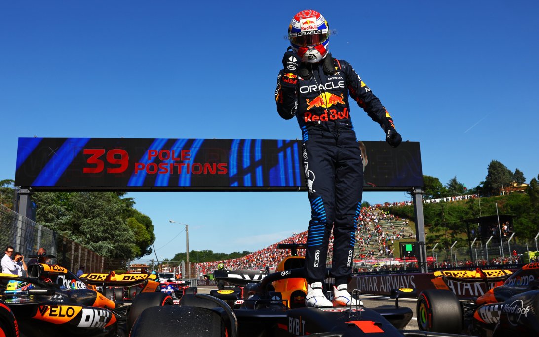 Verstappen pole Imola