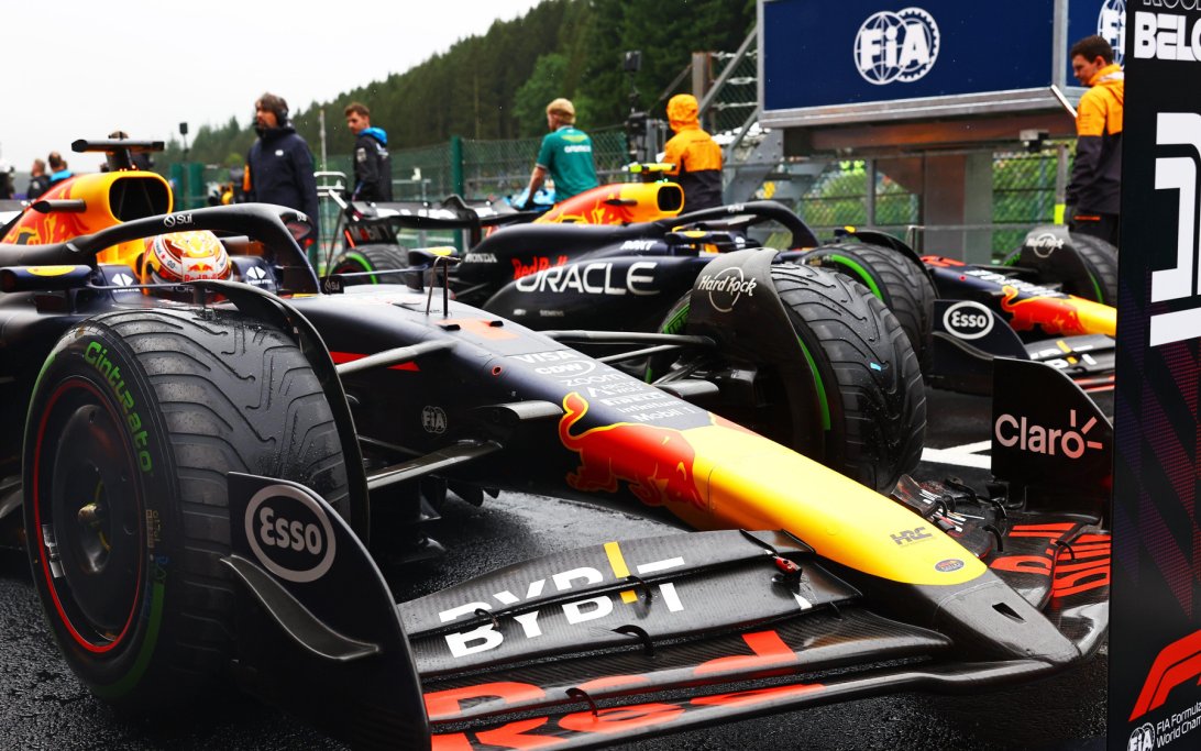 Verstappen wet qualifying Belgium