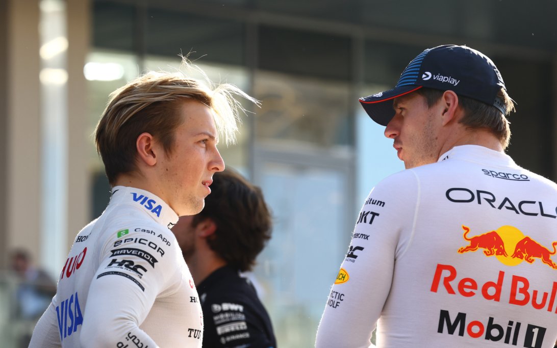 Verstappen Lawson Abu Dhabi race day